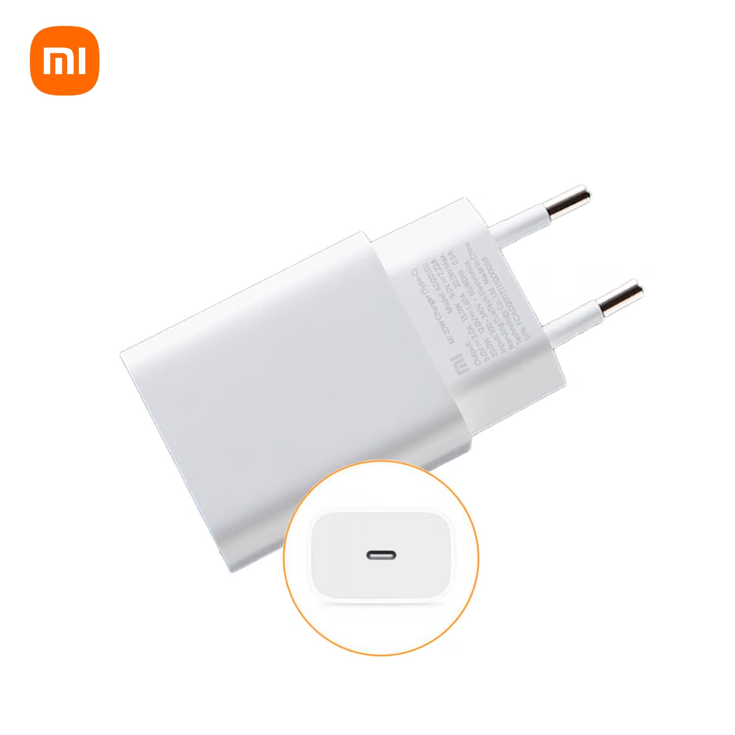 Xiaomi - Cargador 20W Type-C Carga Rápida PD Compacto