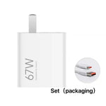 Xiaomi - Cargador Rápido 67W MDY-15-EQ Blanco con Cable USB-C