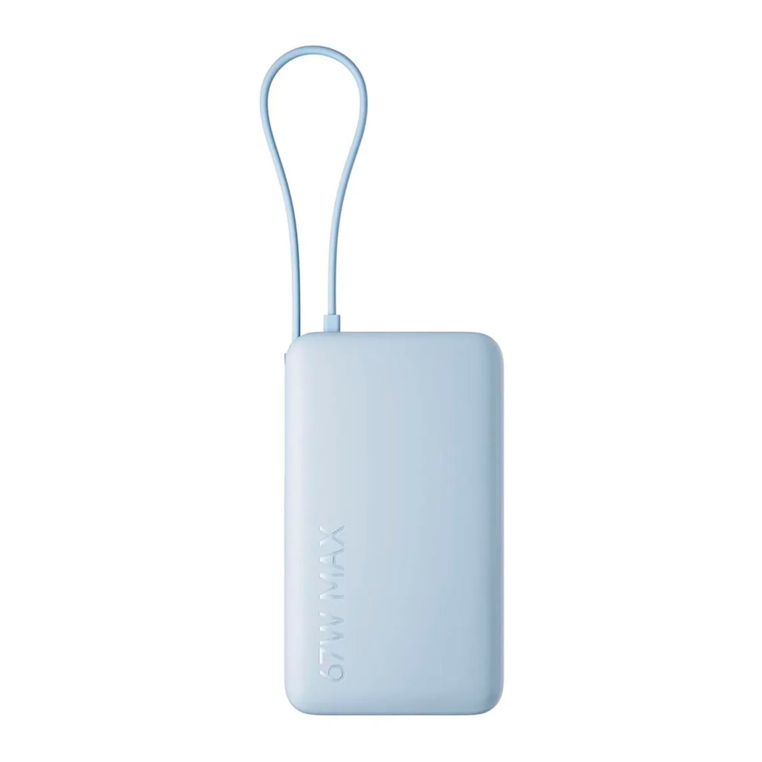 Xiaomi - Power Bank 67W Celeste 10000mAh Carga Rápida Cable Integrado