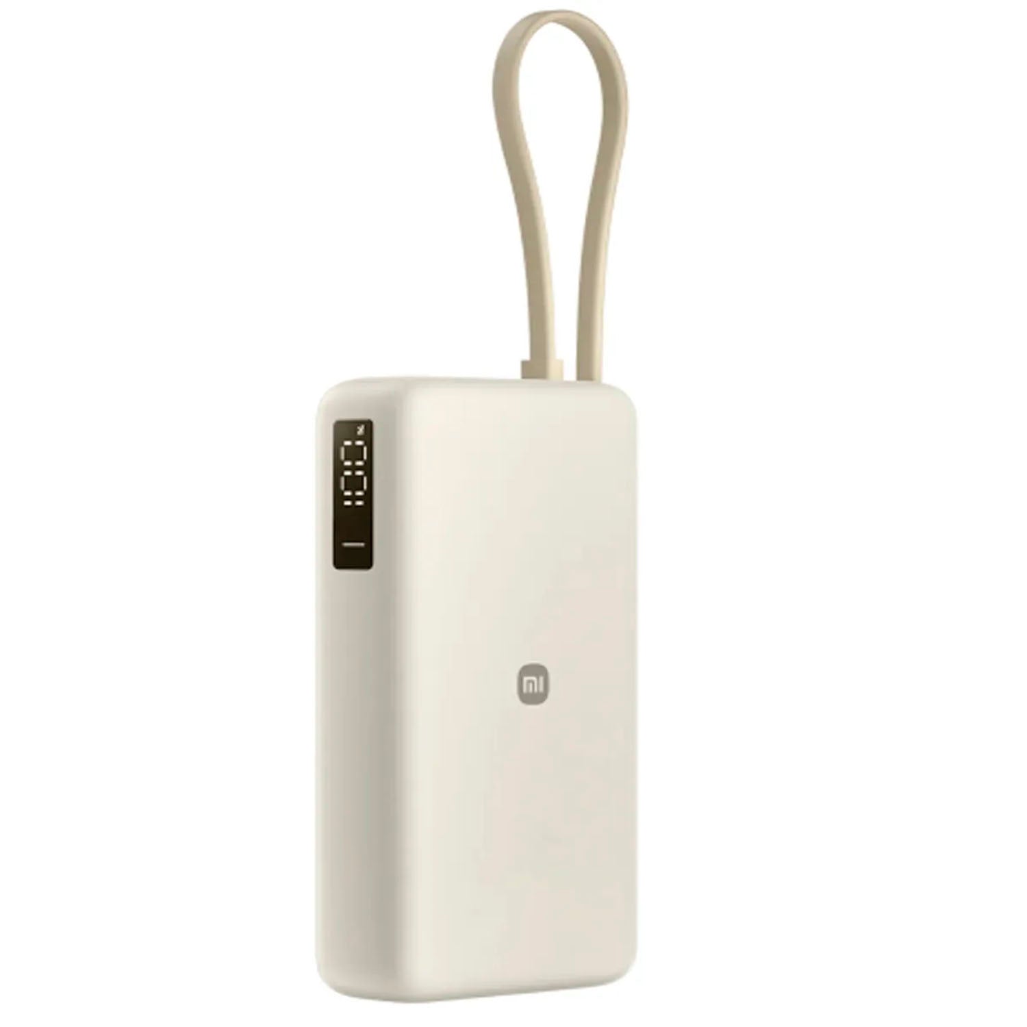 Xiaomi - Power Bank 67W Beige 20000mAh Carga Rápida Cable Integrado
