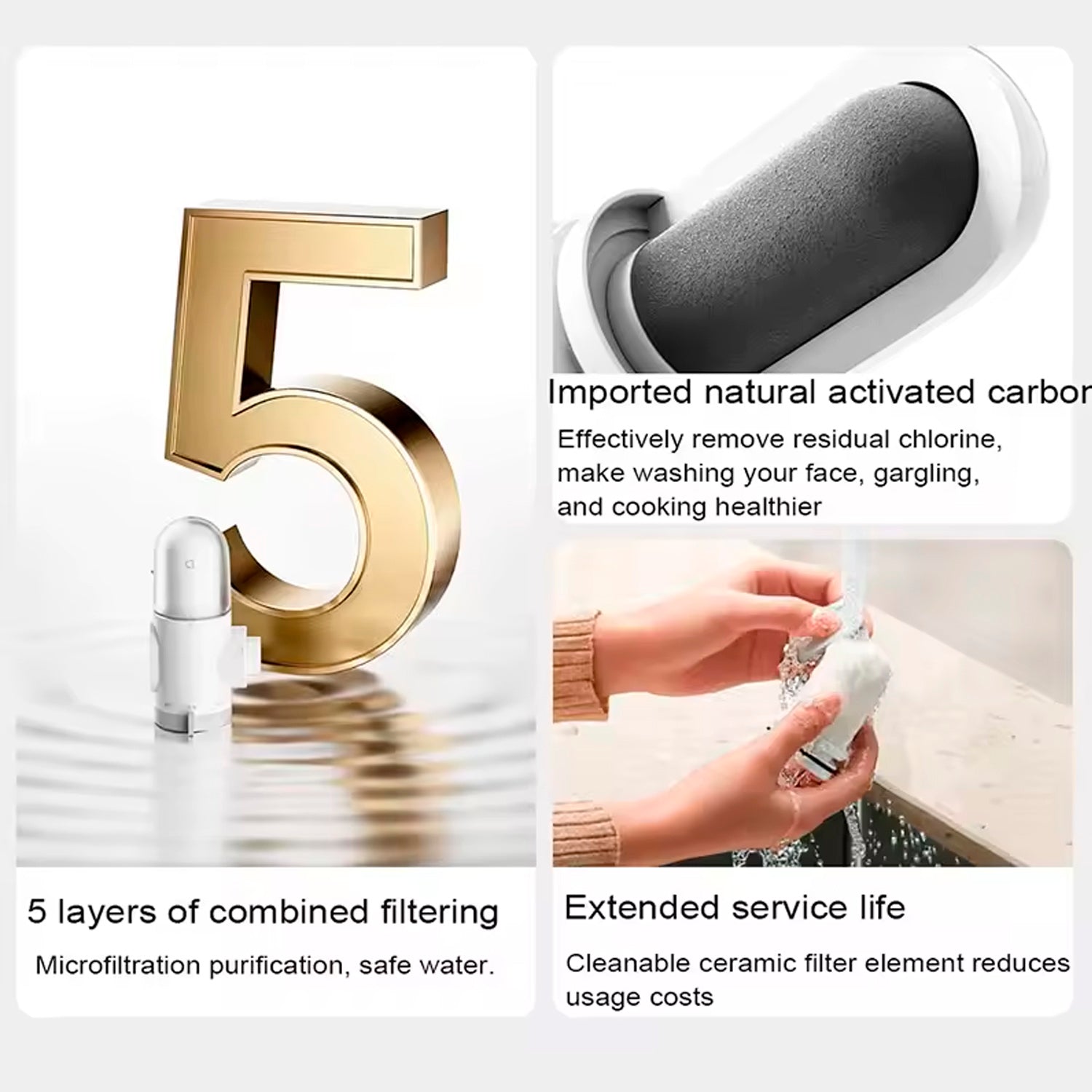 Xiaomi - Purificador de Agua Faucet Compacto Grifo Directo
