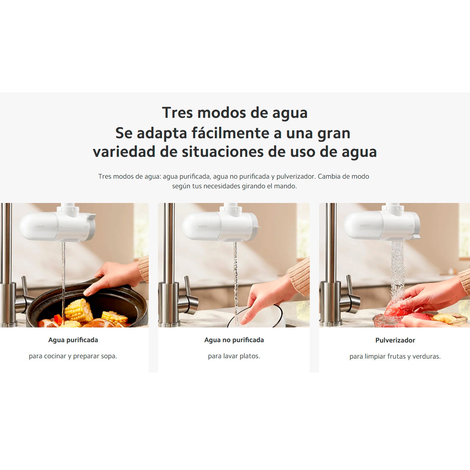 Xiaomi - Purificador de Agua Faucet Compacto Grifo Directo