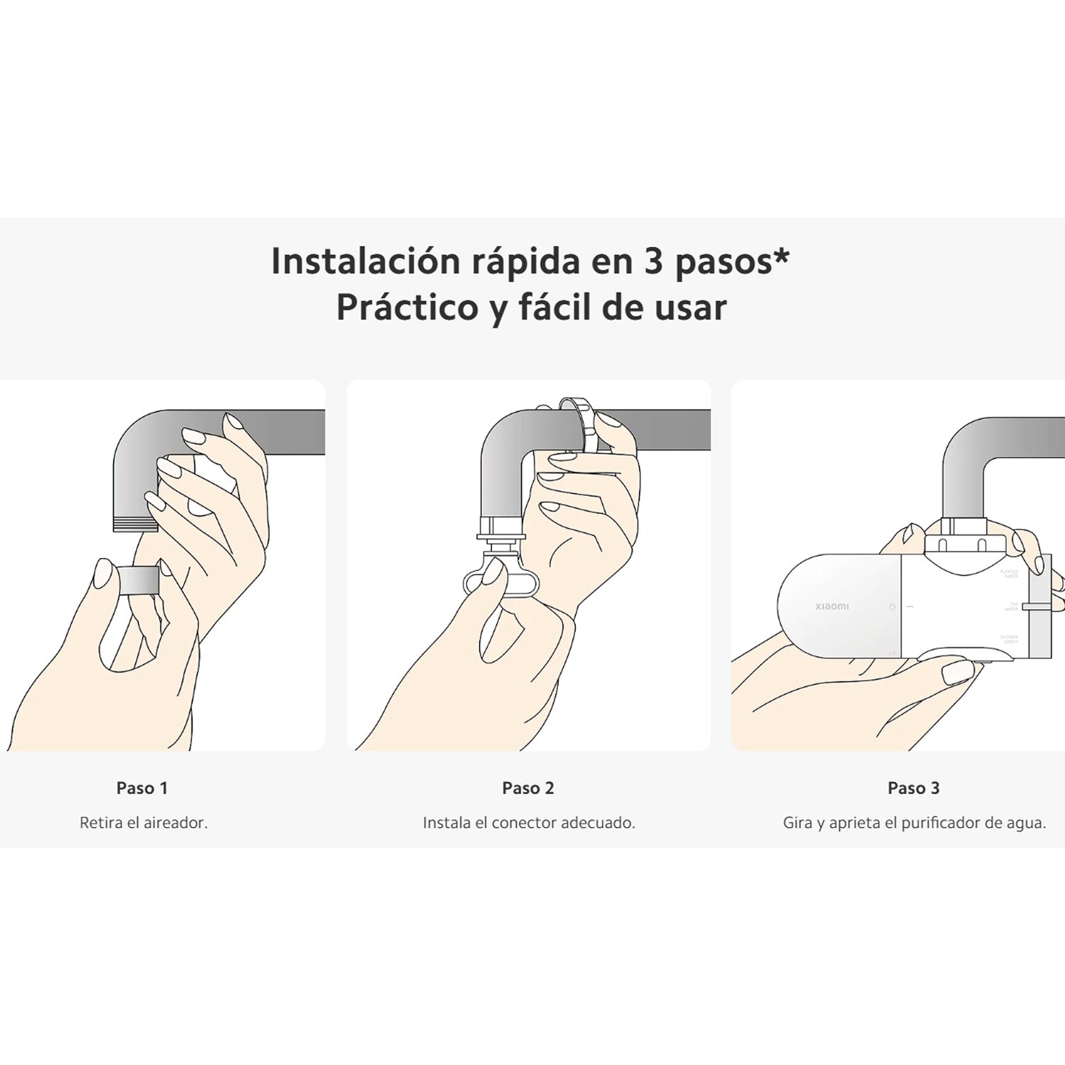 Xiaomi - Purificador de Agua Faucet Compacto Grifo Directo