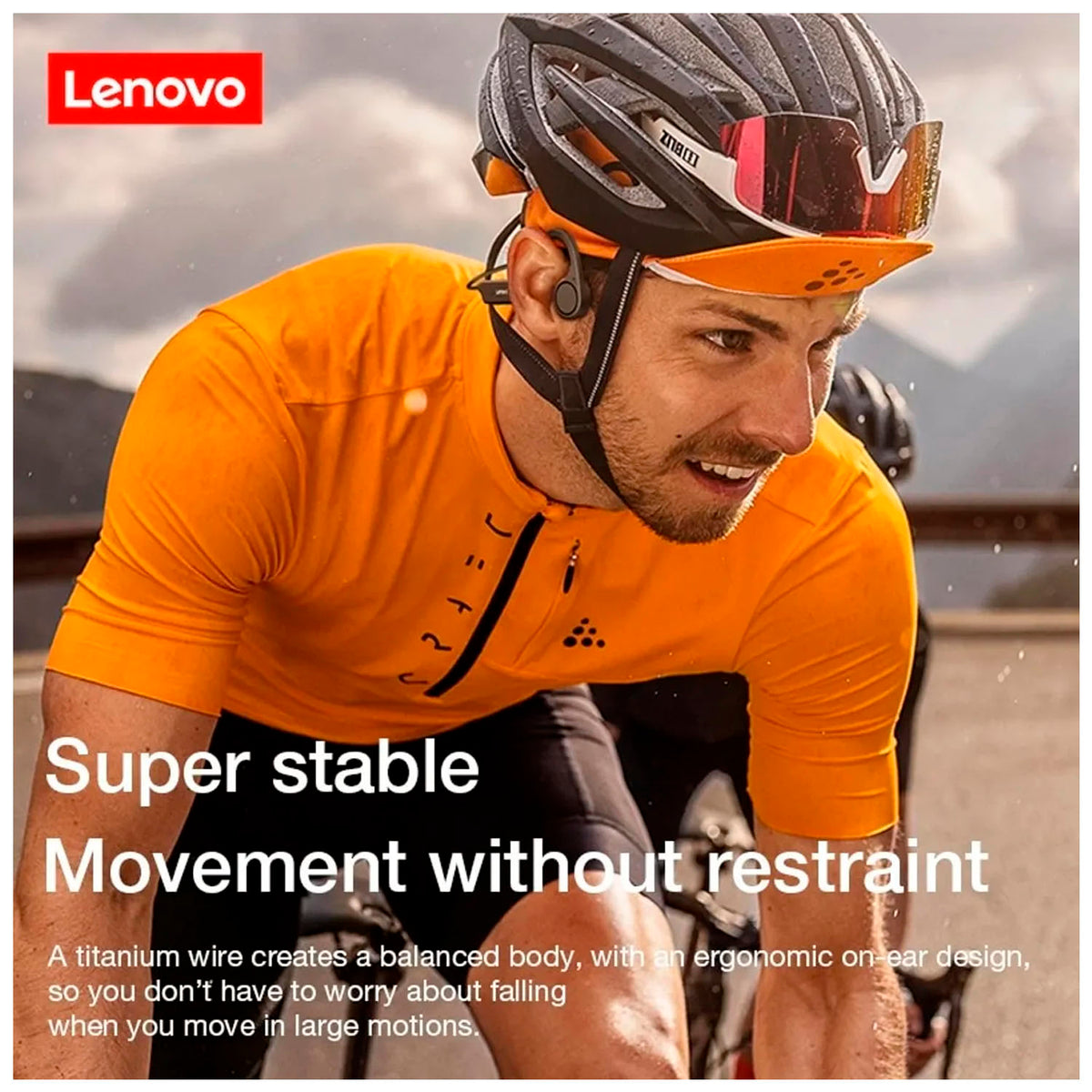 Audífonos Lenovo X4 Negro Bluetooth 5.0 Conducción Ósea Deportivos