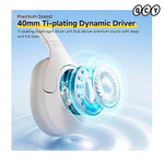 QCY - Audífonos H3 Lite Blanco ANC 60H Bluetooth 5.3