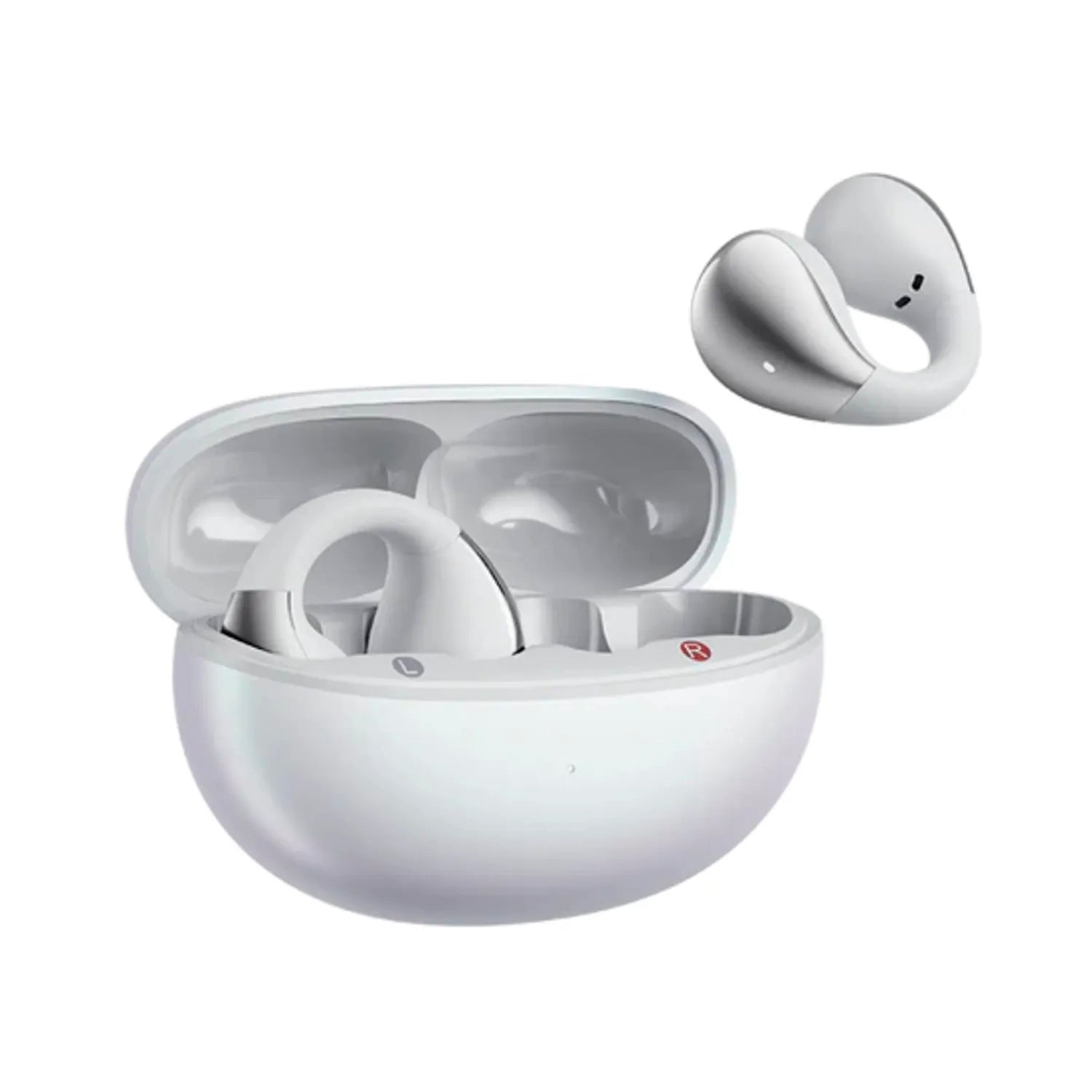 QCY - Audífonos Inalámbricos Crossky C30S Blanco Bluetooth 5.4 Open Ear
