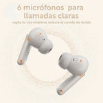 QCY - Audífonos Inalámbricos Buds ANC Blanco Bluetooth 5.4