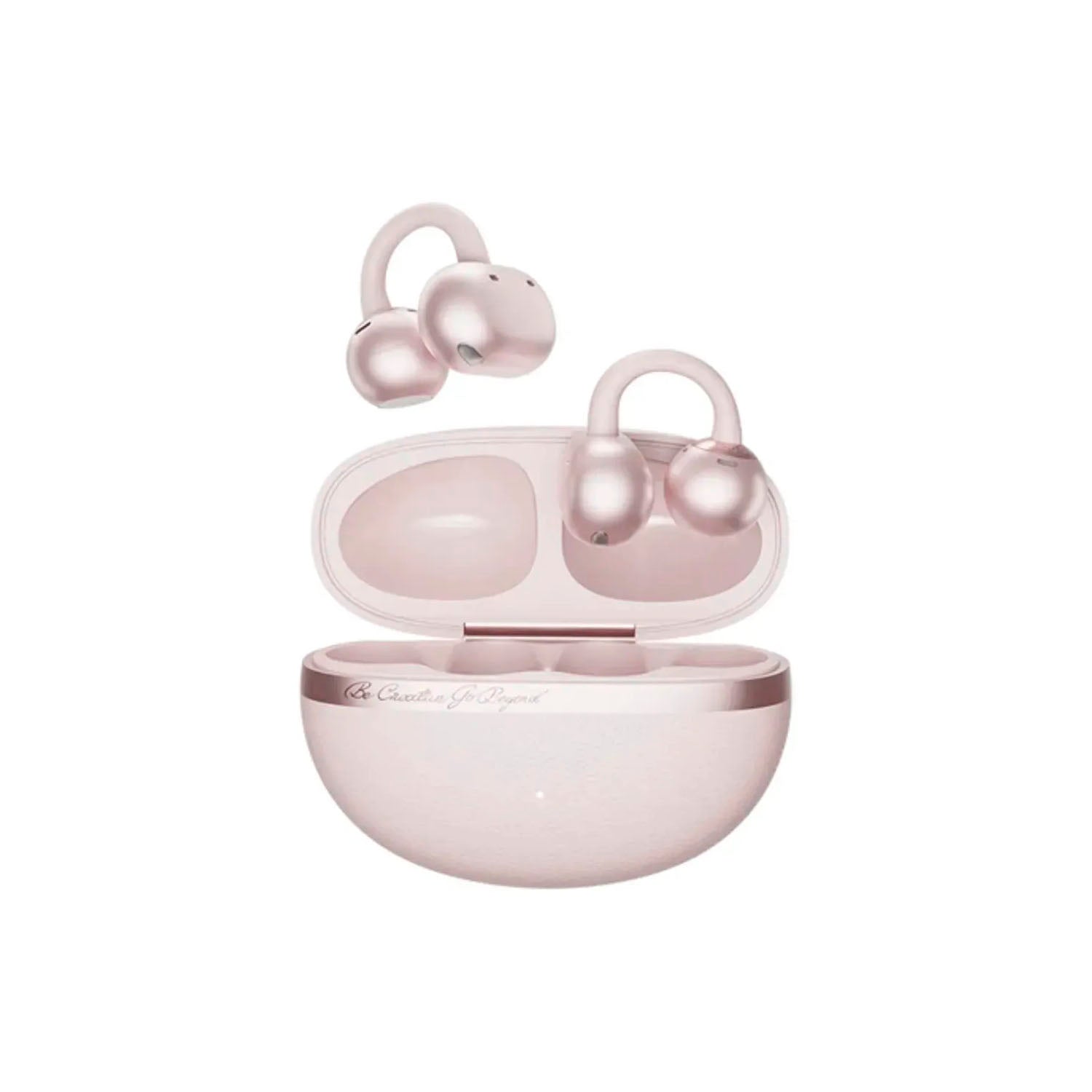 QCY - Audífonos Inalámbricos Crossky C50 Rosado Bluetooth 6.0 Open Ear