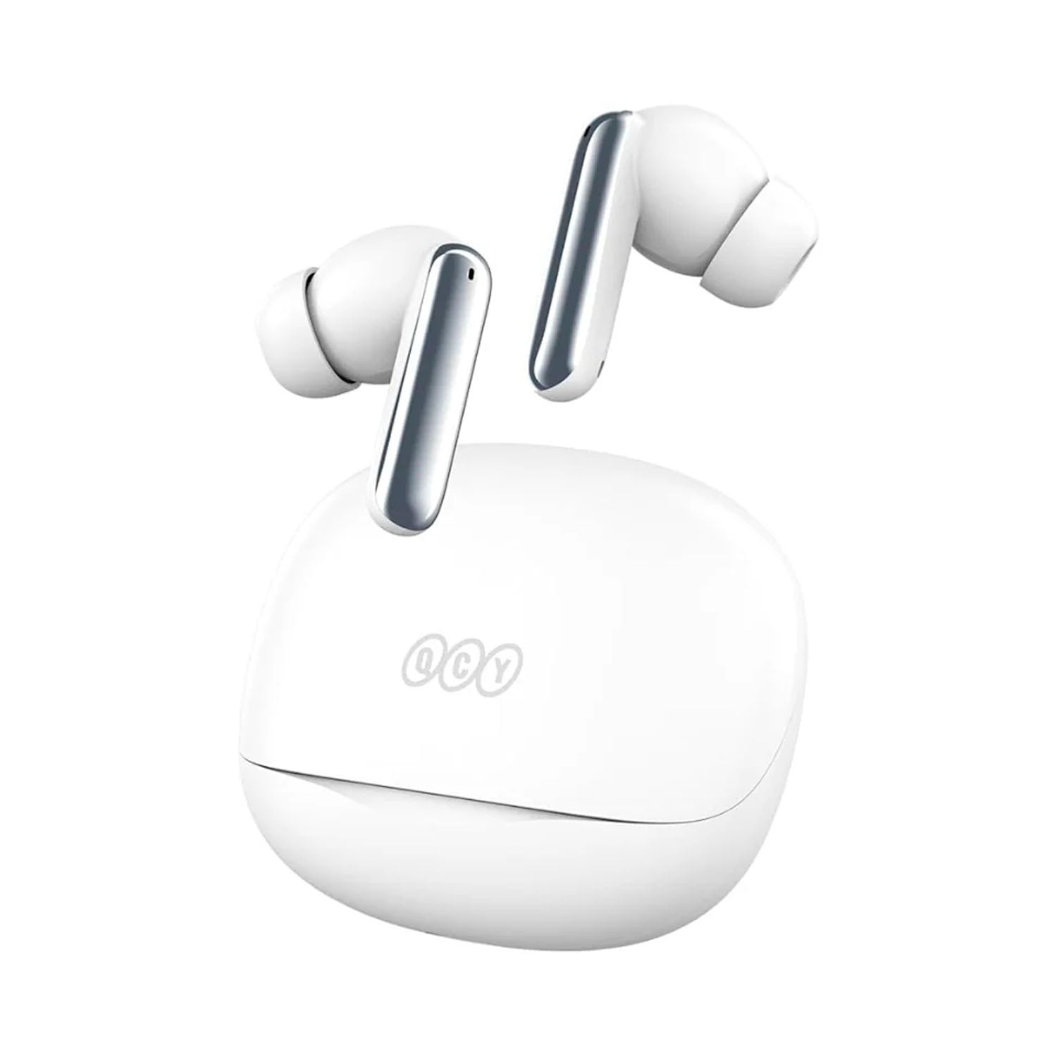 QCY - Audífonos Inalámbricos MeloBuds N50 Blanco ANC Bluetooth 5.4
