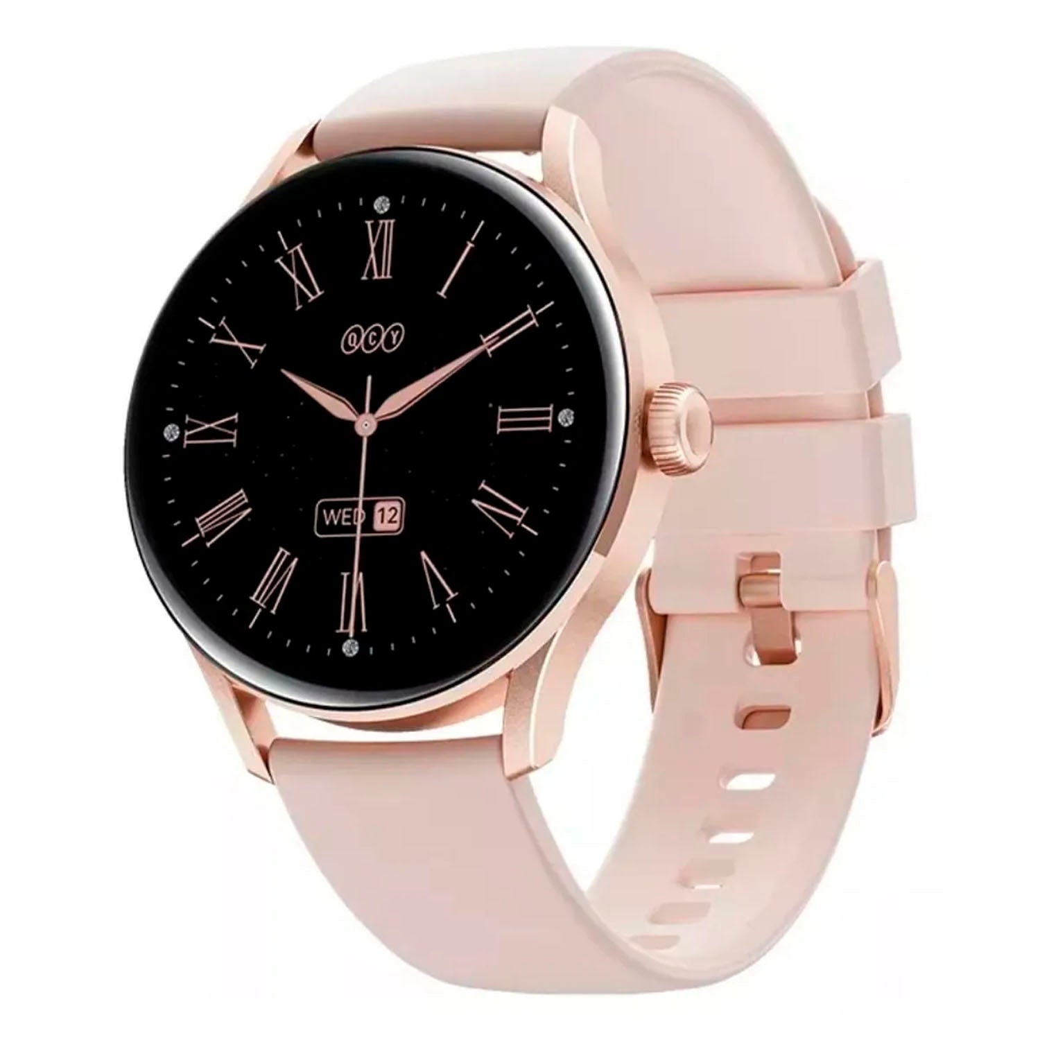 QCY - Smartwatch Elite Dorado Pantalla AMOLED Responde Llamadas