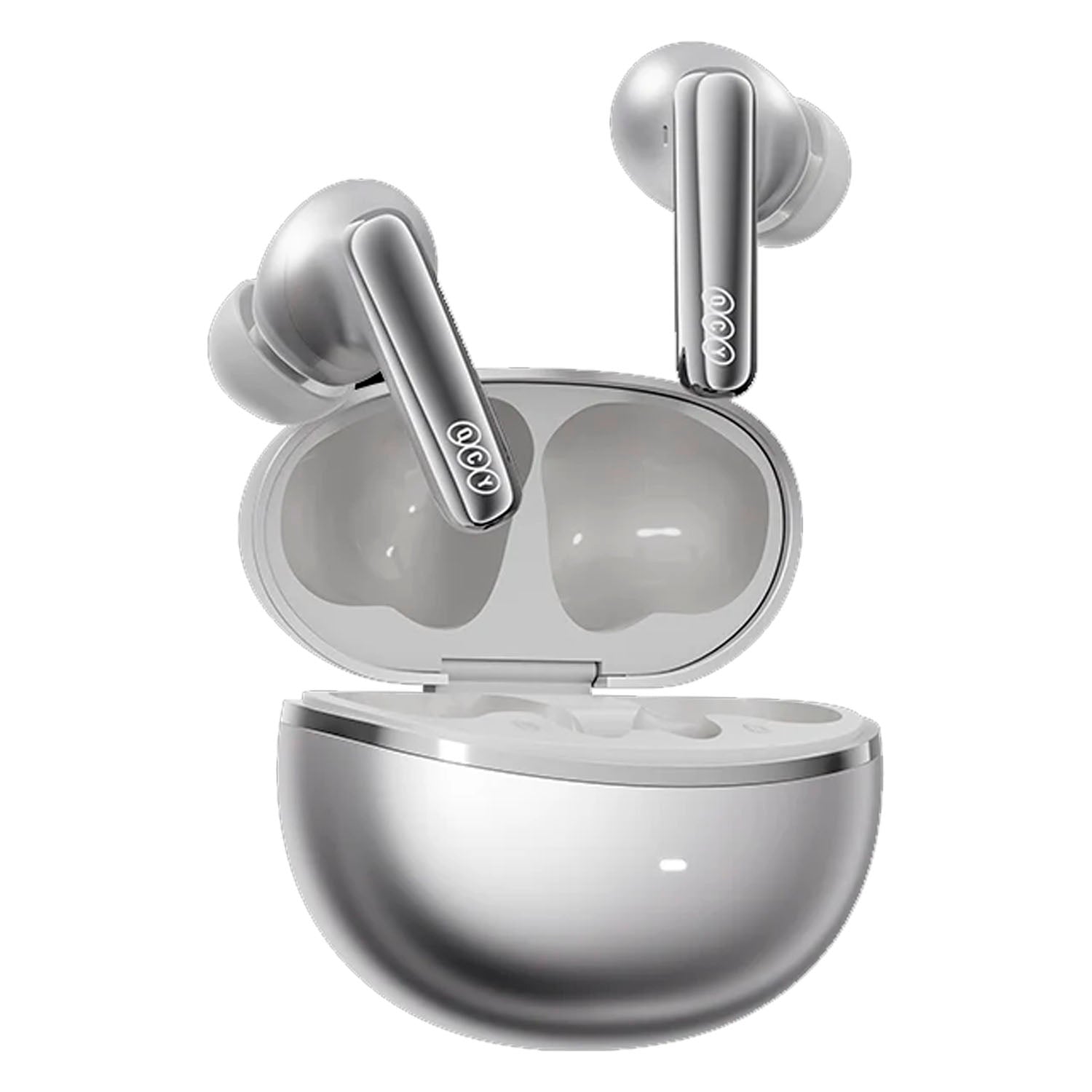 Audífonos Inalámbricos QCY MeloBuds N70 Plateado Bluetooth 6.0 ANC