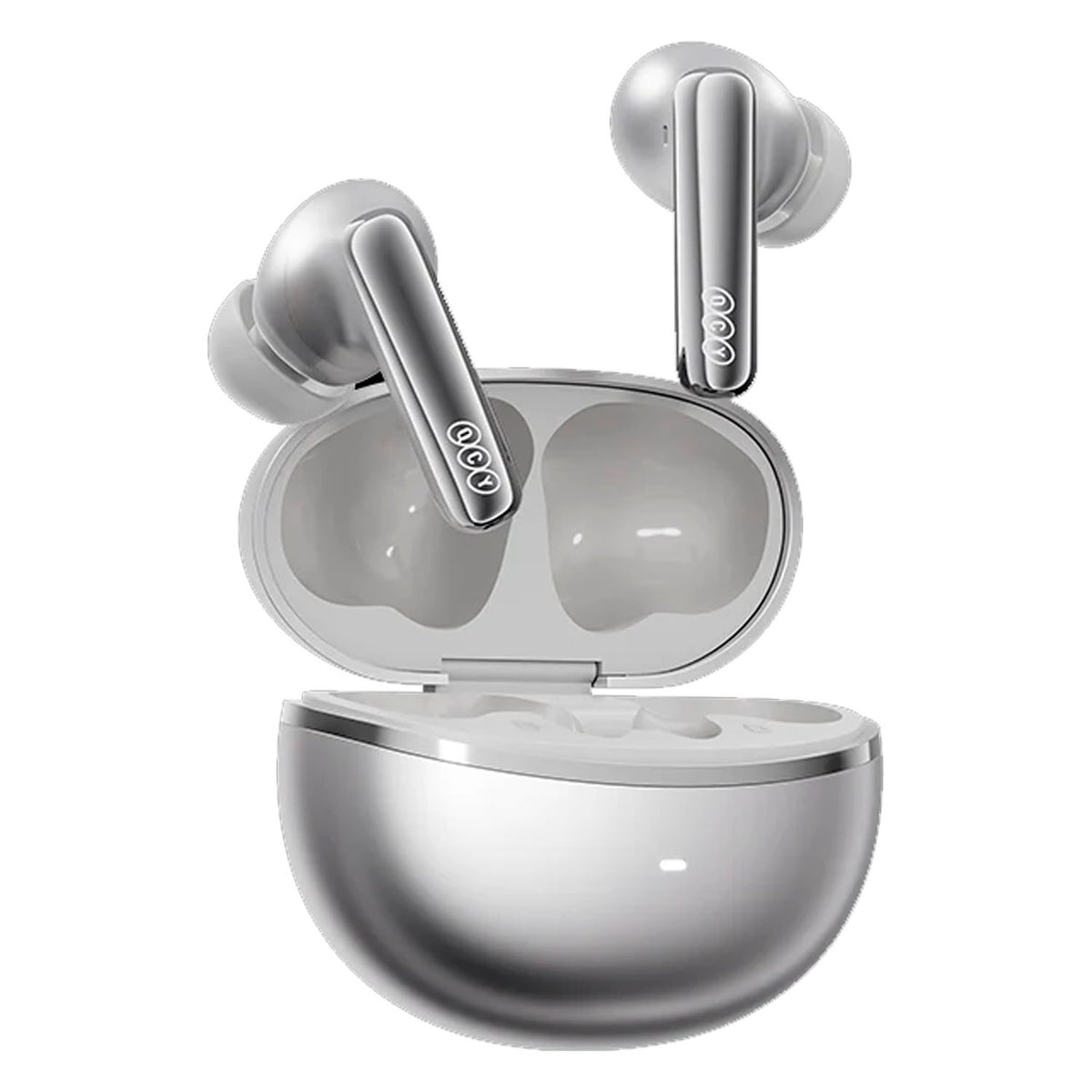 Audífonos Inalámbricos QCY MeloBuds N70 Plateado Bluetooth 6.0 ANC