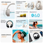 Audífonos Inalámbricos QCY H3S Blanco Bluetooth 6.0 ANC
