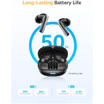 Audífonos QCY MeloBuds N65 Negro ANC 60dB Bluetooth 6.0