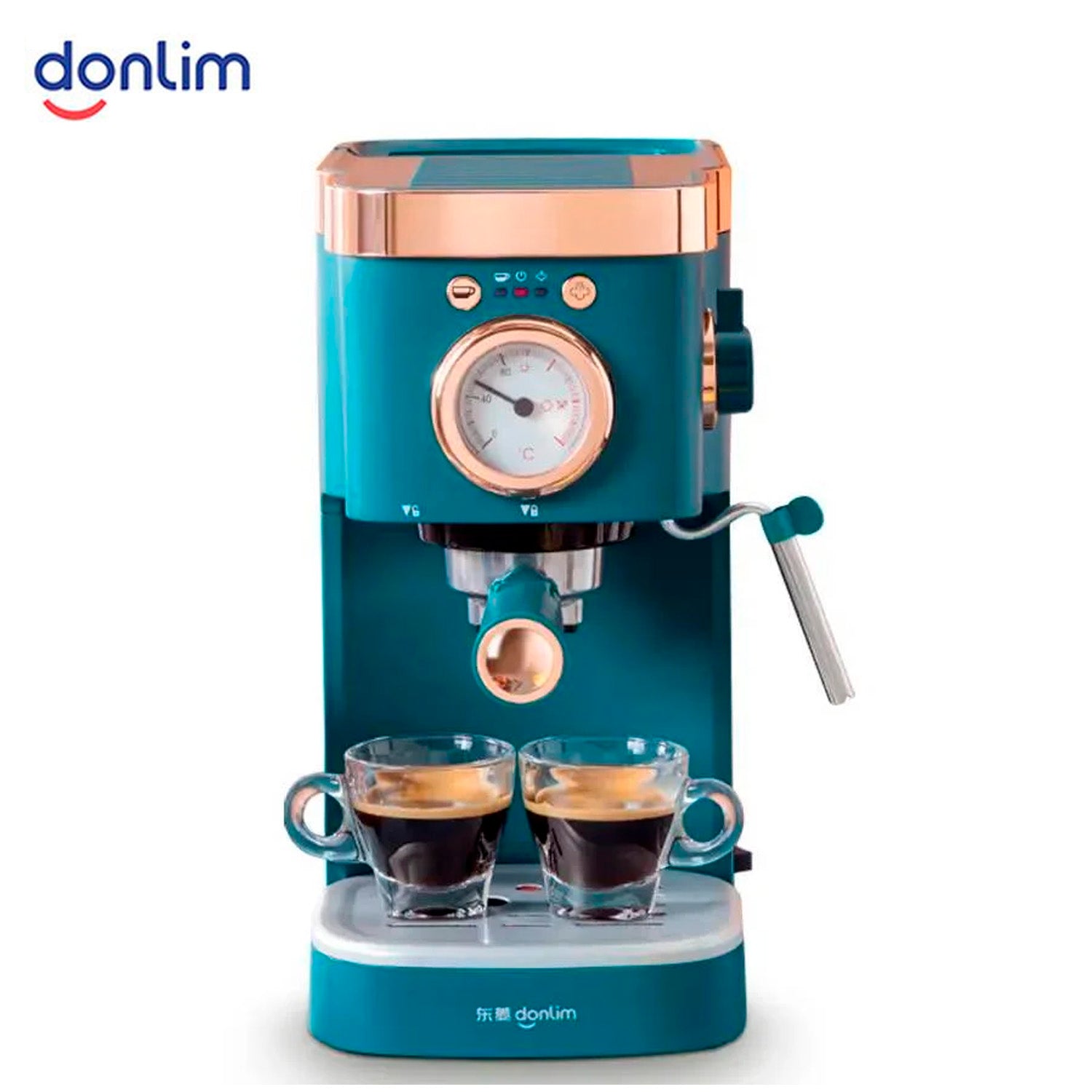 Donlim - Cafetera Espresso DL-KF5400 Azul 20 Bares
