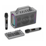 VIDVIE - Parlante Karaoke XL-SP924 Negro 200W con 2 Micrófonos