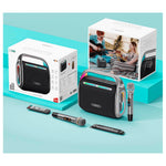 VIDVIE - Parlante Karaoke XL-SP922 Negro 150W con 2 Micrófonos