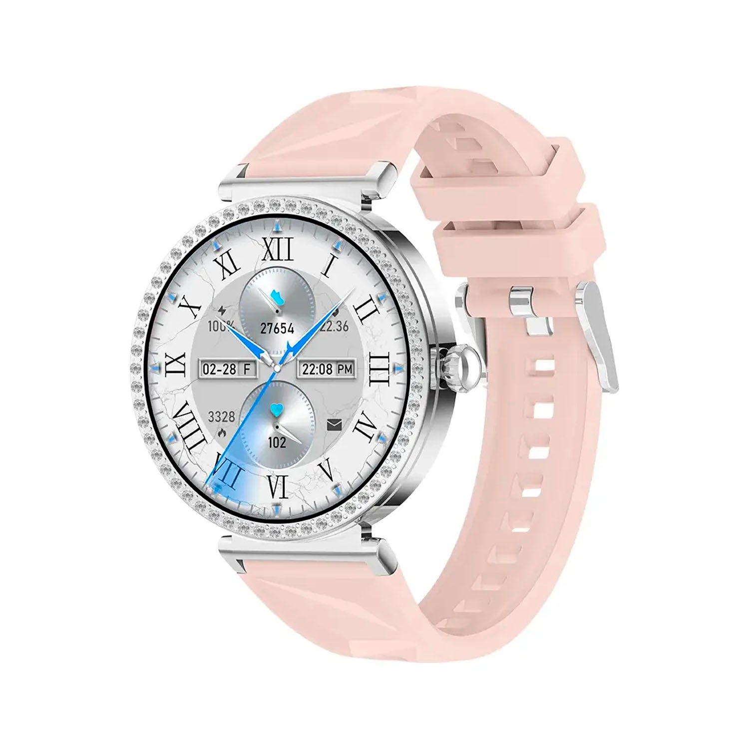 VIDVIE - Smartwatch SW1624 Rosado Bluetooth Llamadas Pantalla IPS 1.27"