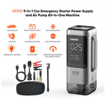 Vidvie - Arrancador de Autos CSP001 Gris 12000mAh 1200A