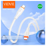 Cable de Carga Vidvie  CB4031C&C Blanco 60W 1m C-C