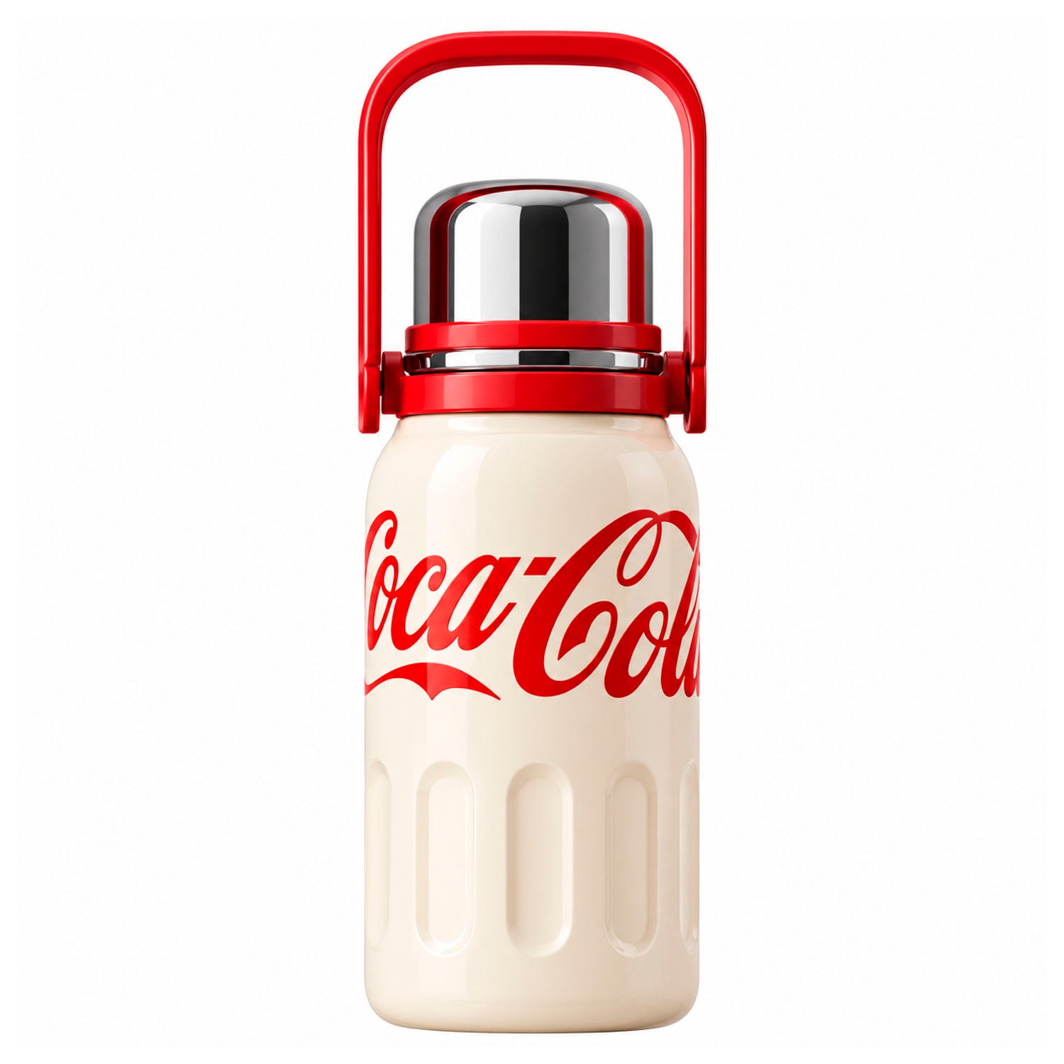 Termo deportivo Coca‑Cola Beige 800ml con Tapa Taza