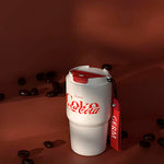 Germ - Vaso Térmico Coca-Cola Enjoy Beige-Rojo 590ml Mug Oficial
