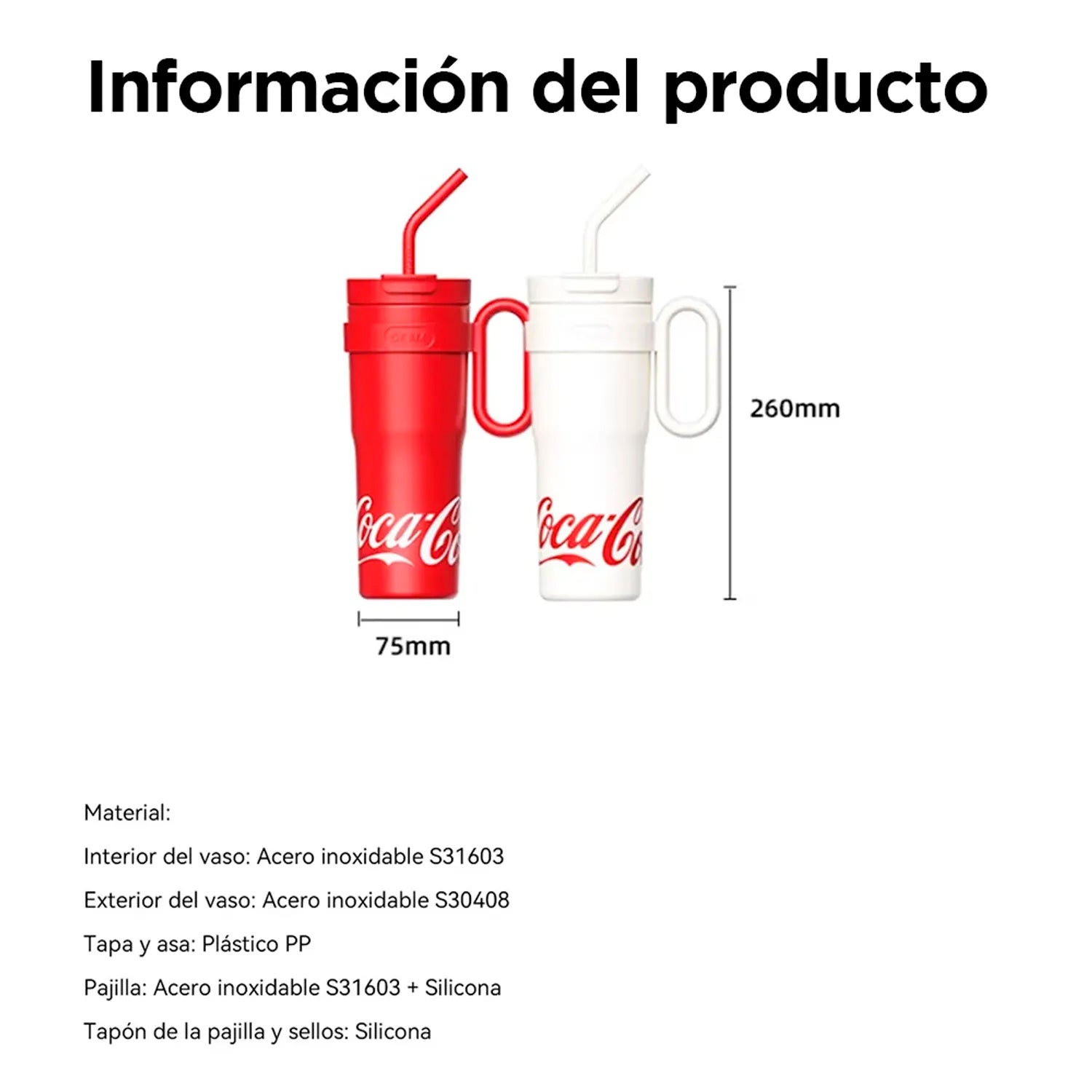 Germ - Vaso Térmico Coca-Cola Rojo 1100ml Edición Clásica
