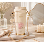 Germ - Vaso Térmico Camellia 500ml Blanco-Rosa Acero Inoxidable
