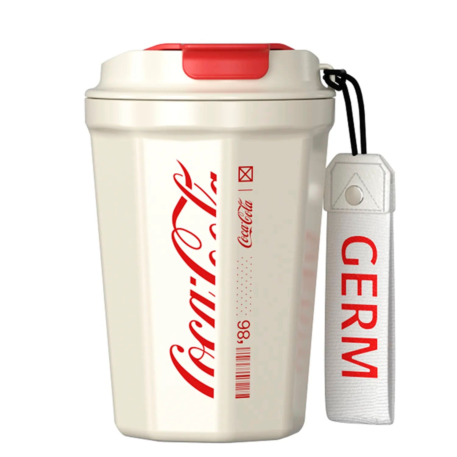 Germ - Termo Rombo Coca-Cola Blanco 390ml Acero Inoxidable