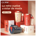 GERM - Termo Rombo Coca-Cola Azul 390ml Acero Inoxidable