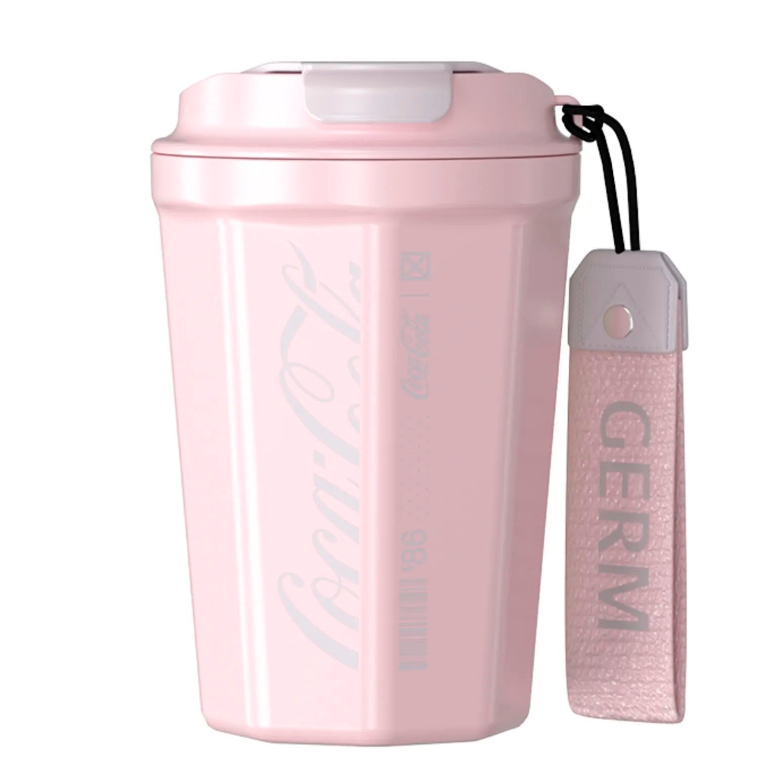 GERM - Termo Rombo Coca-Cola Rosa 390ml Acero Inoxidable