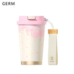 GERM - Vaso Térmico Sakura Flores Rosa 390ml Acero Inoxidable