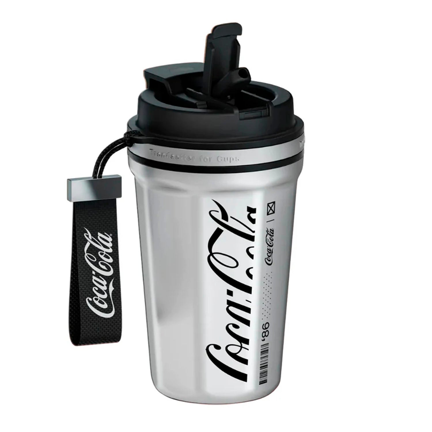 GERM - Termo Rombo Coca-Cola Plata 550ml Acero Inoxidable