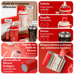 GERM - Termo Rombo Coca-Cola Plata 550ml Acero Inoxidable