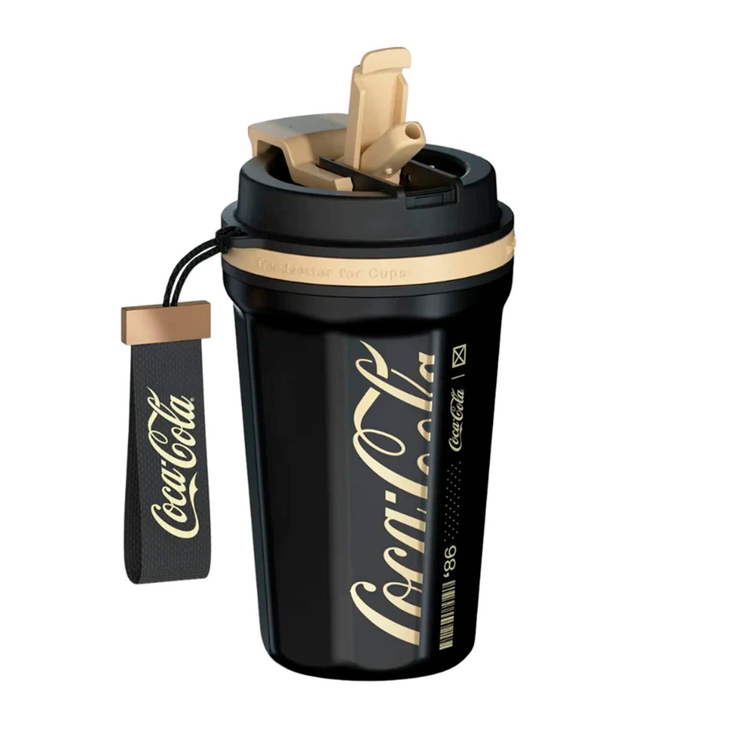 GERM - Termo Rombo Coca-Cola Negro 550ml Acero Inoxidable
