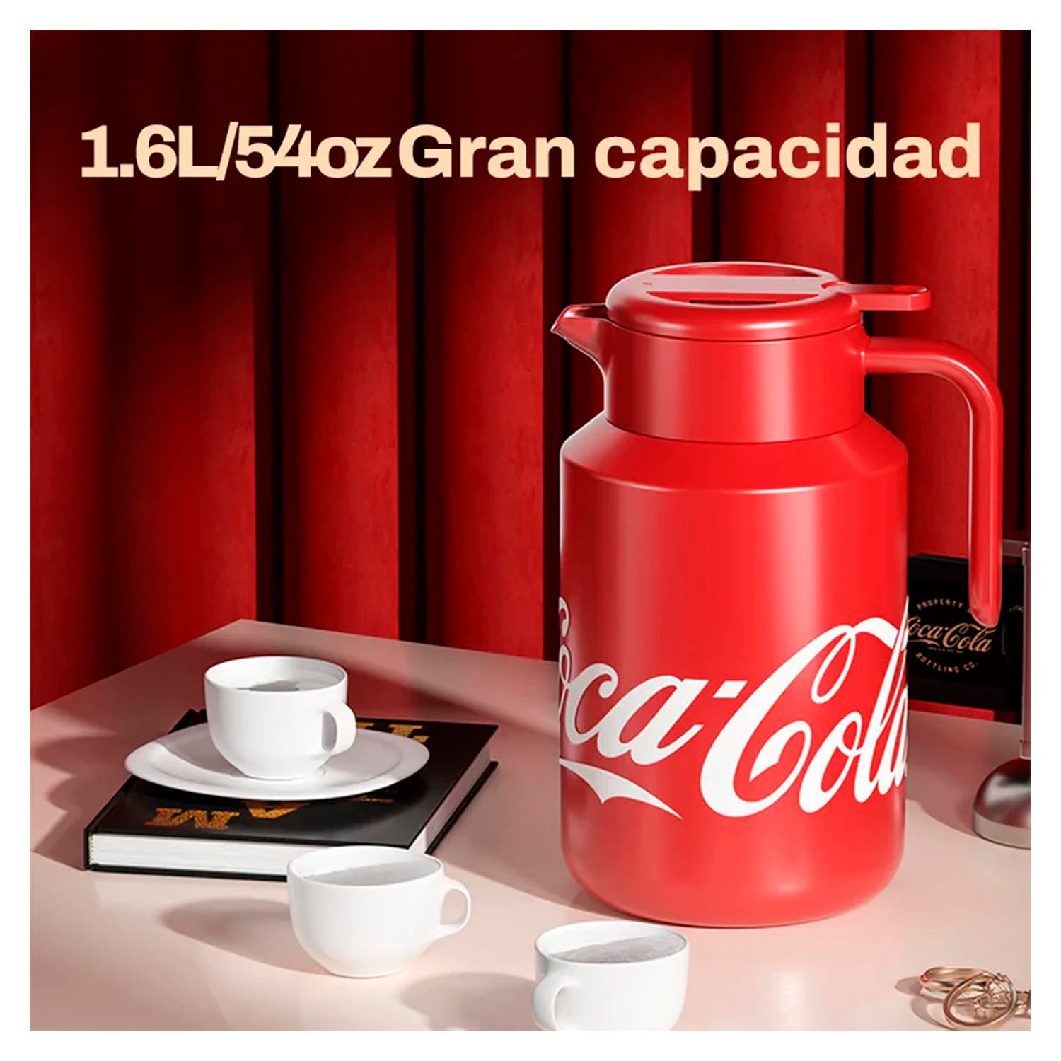 GERM - Jarra Térmica Coca-Cola Roja 1600ml Acero Inoxidable