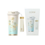 GERM - Vaso Térmico Trébol Celeste 500ml Acero Inoxidable