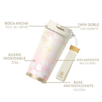 GERM - Vaso Térmico Sakura Rosa 500ml Acero Inoxidable