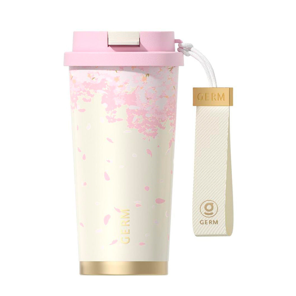 GERM - Vaso Térmico Sakura Blanco 500ml Acero Inoxidable