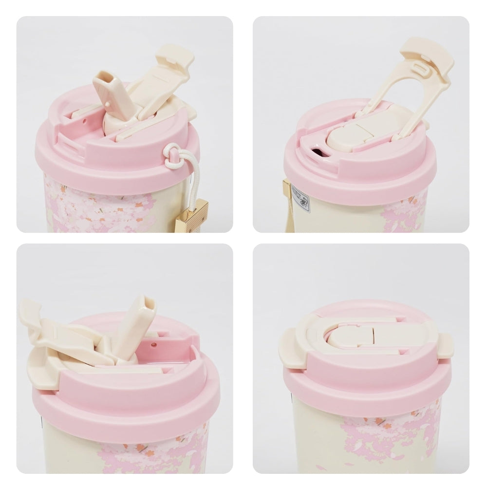 GERM - Vaso Térmico Sakura Blanco 500ml Acero Inoxidable