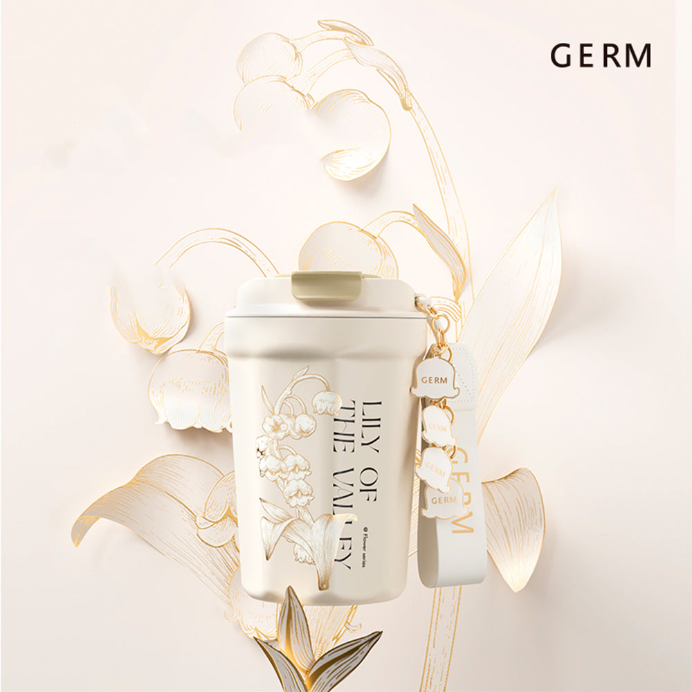 GERM - Vaso Térmico Lily Beige 390ml Acero Inoxidable