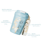 GERM - Vaso Térmico Lily Baby Blue 390ml Acero Inoxidable