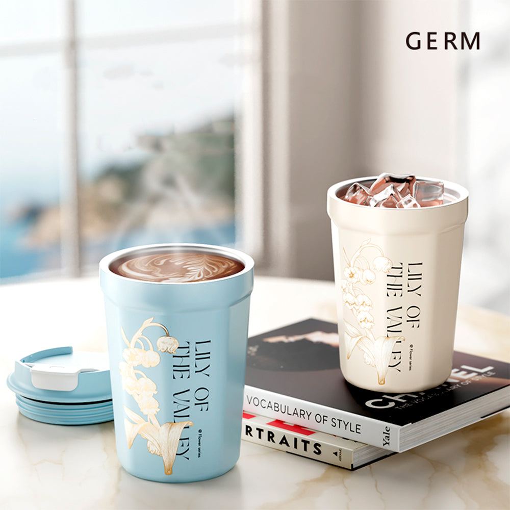 GERM - Vaso Térmico Lily Baby Blue 390ml Acero Inoxidable