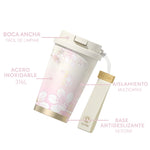 GERM - Vaso Térmico Sakura Rosa 390ml Acero Inoxidable