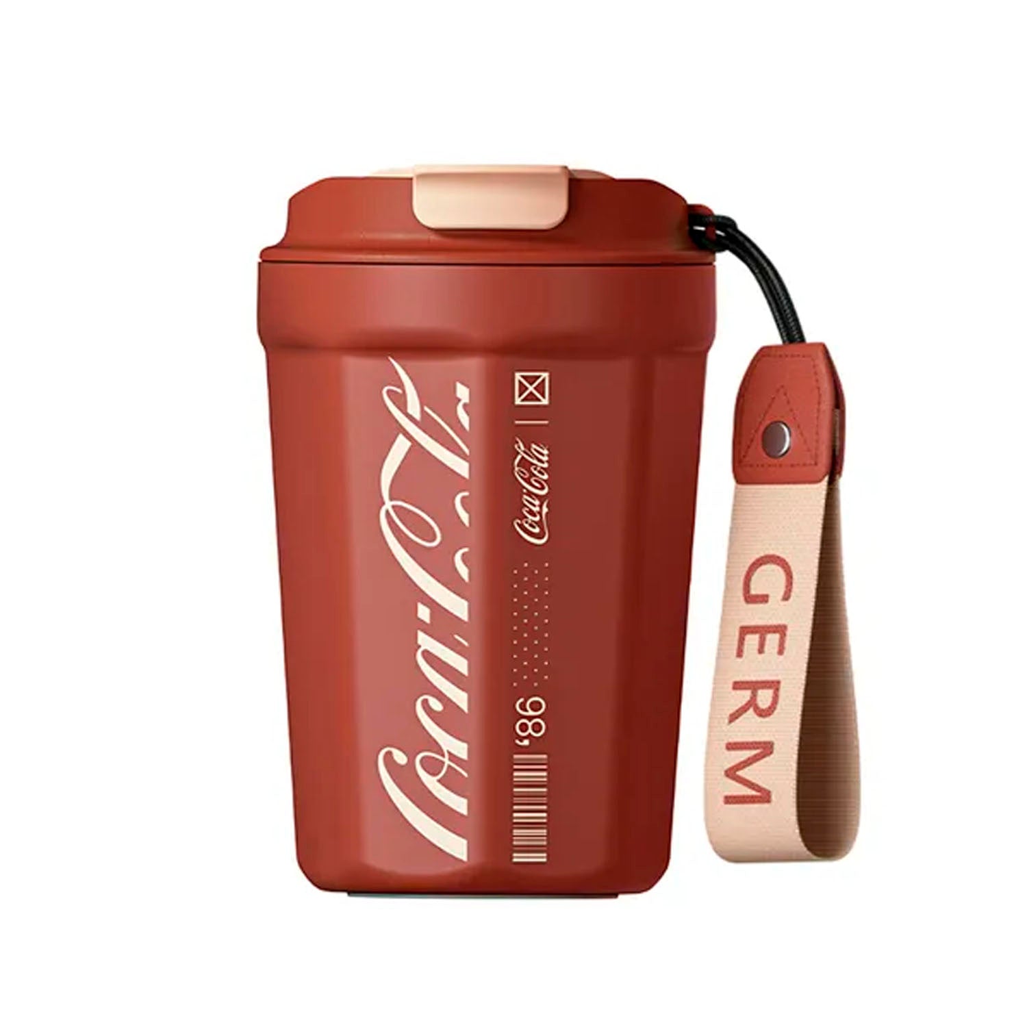 GERM - Termo Rombo Coca-Cola Rojo Retro 390ml Acero Inoxidable