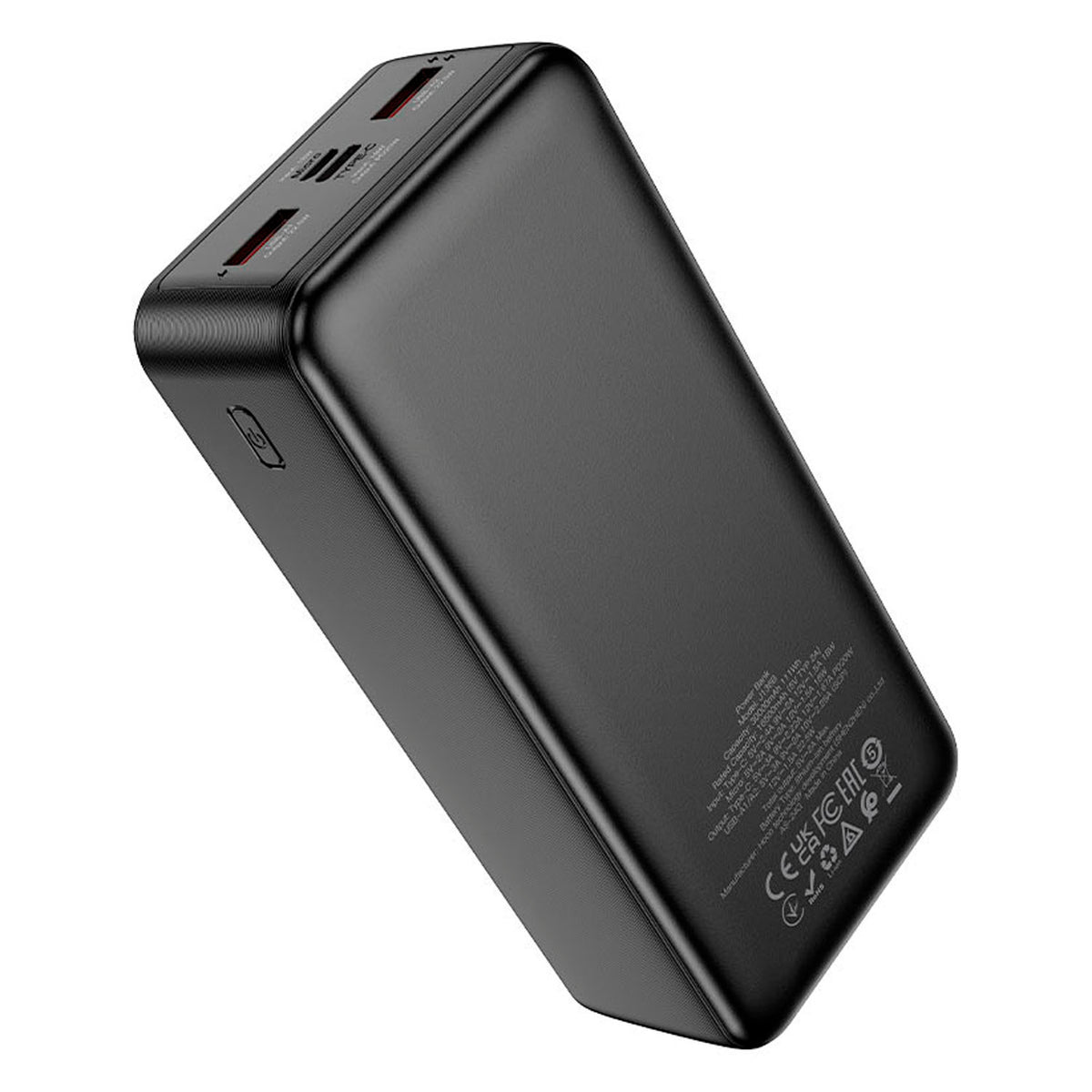 Power Bank Hoco J136B Negro 30000mAh PD 20W + QC 22.5W