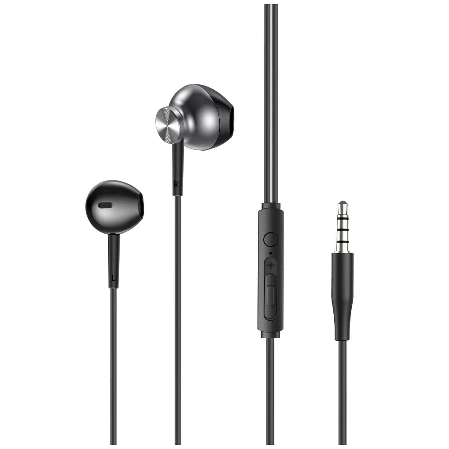 SOLOHOUR - Audífonos Alámbricos Solcord W02 Negro con Cable Jack 3.5 mm