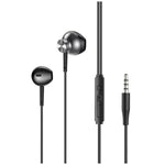 SOLOHOUR - Audífonos Alámbricos Solcord W02 Negro con Cable Jack 3.5 mm
