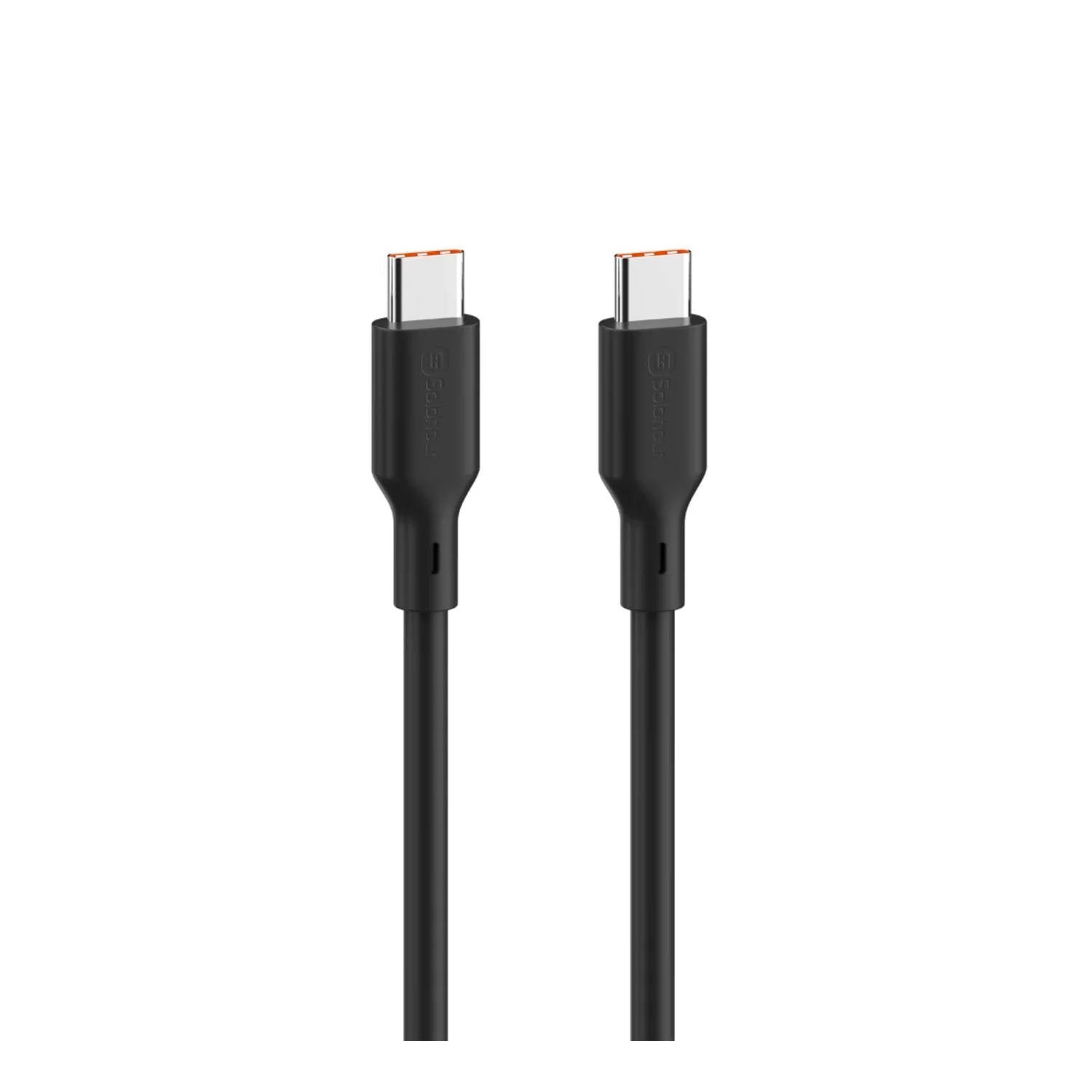 SOLOHOUR - Cargador Rápido GaN 65W Negro con Cable USB-C a USB-C 3 en 1