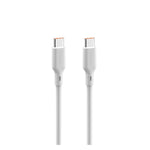 SOLOHOUR - Cargador Rápido GaN 45W Blanco con Cable USB-C a USB-C
